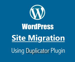 Moving my wordpress site using plugin